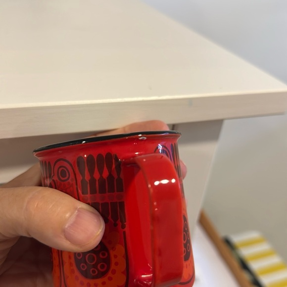 Finel Retired Lintu Bird Enamel Cup by Kaj Franck - Picture 7 of 10